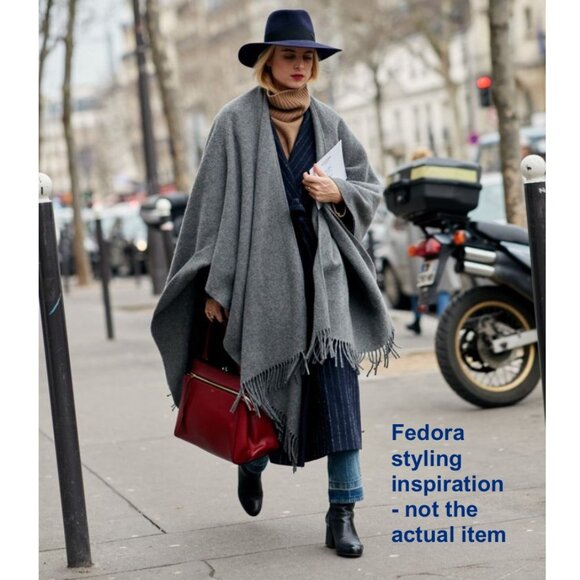 🇫🇷 Made in France Vintage Wool Fedora Hat – Unisex - Picture 12 of 13